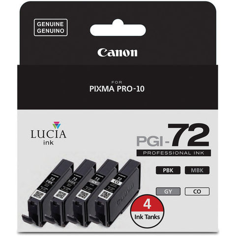Canon Lucia PGI-72 Ink Tank Value Pack with Chroma Optimizer - Print-Scan-Present - Canon - Helix Camera