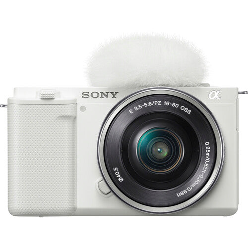 Sony ZV-E10 Mirrorless Camera with 16-50mm Lens - White - Helix Camera