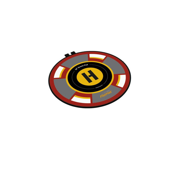 FlatHat 16" (40cm) Collapsible Drone Pad - Red Gold - Photo-Video - ExpoImaging - Helix Camera