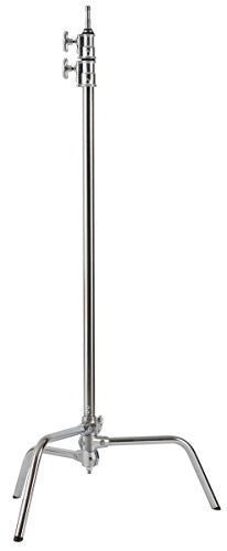 Studio-Assets 40" Double Riser C-Stand (Chrome) - Lighting-Studio - Studio-Assets - Helix Camera