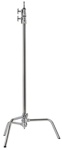 Studio-Assets 40" Double Riser C-Stand (Chrome) - Lighting-Studio - Studio-Assets - Helix Camera