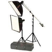 Photogenic StudioMax III AC Portrait Soft Box Kit, with 2 AKC 320 Constant-Color Monolights, 1 12x36" Soft Box, 1 36x36" Softbox, HD Stands & Case with Wheels. - Lighting-Studio - Photogenic - Helix Camera