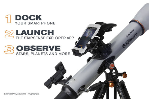 Celestron StarSense Explorer LT 80AZ Smartphone APP-Enabled Refractor Telescope - Telescopes - Celestron - Helix Camera