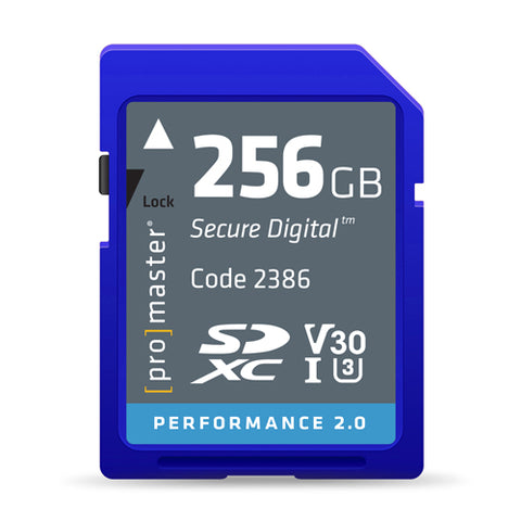 ProMaster Performance 2.0 SDXC - 256GB - Helix Camera