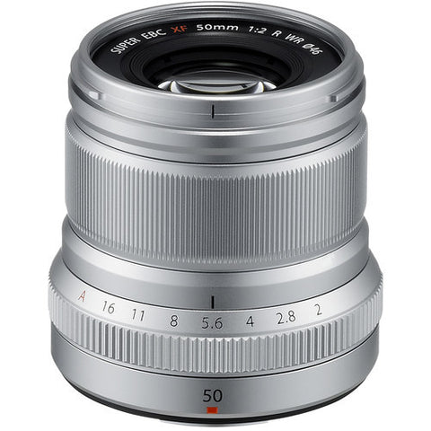 Fujinon XF 50mm F2 R WR - Silver - Photo-Video - Fujifilm - Helix Camera