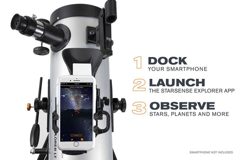 Celestron StarSense Explorer LT 114AZ Smartphone APP-Enabled Newtonian Reflector Telescope - Telescopes - Celestron - Helix Camera