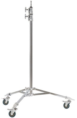 Studio-Assets Double Riser Roller Stand with Baby Pin (Silver) - Lighting-Studio - Studio-Assets - Helix Camera