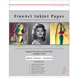 Hahnemuhle Matte FineArt Textured Archival Inkjet Paper Sample Pack (8.5 x 11 i - Print-Scan-Present - Hahnemuhle - Helix Camera