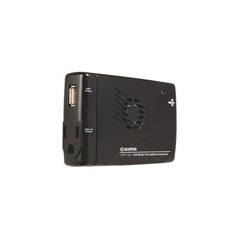 Sima STP-120 DC-to-AC Power Inverter - 12V DC - 120V AC - Continuous Power:120W - Photo-Video - Helix Camera & Video - Helix Camera