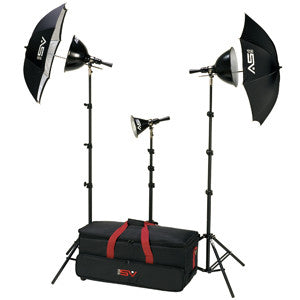 Smith Victor K6RC 3-Light 1250-watt Adapta-Light home portrait kit (401403) - Lighting-Studio - Smith-Victor - Helix Camera