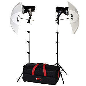 Smith Victor K87 500-Watt Photoflood Umbrella Kit #401457 - Lighting-Studio - Smith-Victor - Helix Camera