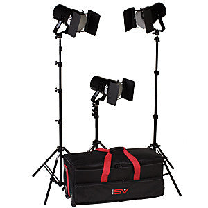 Smith Victor K63 3-Light 1800-watt controlled quartz portable kit (401463) - Lighting-Studio - Smith-Victor - Helix Camera