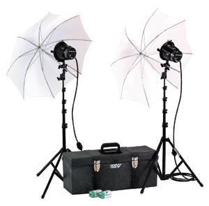 Smith Victor K42U 2-Light 1200-watt Toolbox Kit with umbrellas (401494) - Lighting-Studio - Smith-Victor - Helix Camera