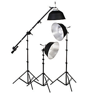 Smith Victor KFL-33 3-Light Fluorescent 1050-watt DigiLight Kit (401535) - Lighting-Studio - Smith-Victor - Helix Camera