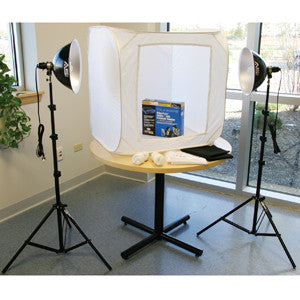 Smith Victor FLB-1 2-Light Fluorescent 250-watt 28" light tent kit (402042) - Lighting-Studio - Smith-Victor - Helix Camera 