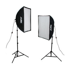 Smith Victor KSBQ-2000 2000-watt Pro SoftBox Light  Kit (408080) - Lighting-Studio - Smith-Victor - Helix Camera