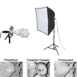 Smith Victor KSB-500 1-Light 500-watt Economy SoftBox Light  Kit  (408085) - Lighting-Studio - Smith-Victor - Helix Camera