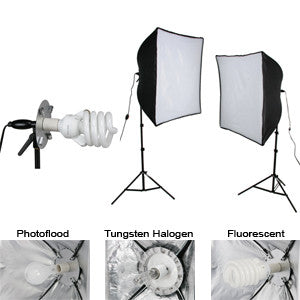 Smith Victor KSB-1000 2-Light 1000-watt Economy SoftBox Light  Kit   (408086) - Lighting-Studio - Smith-Victor - Helix Camera