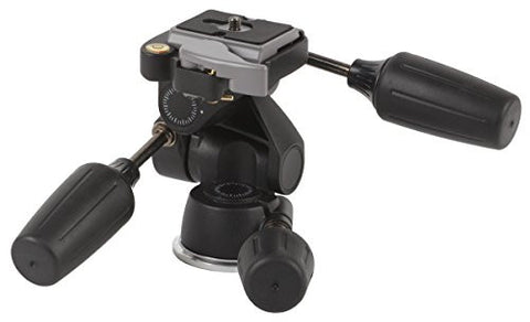 Studio-Assets Magnesium 3-Way Low-Profile Pan/Tilt Tripod Head - Lighting-Studio - Studio-Assets - Helix Camera