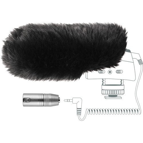 MZW400 Wind-muff and XLR Adapter Kit for the MKE400 - Photo-Video - Helix Camera & Video - Helix Camera