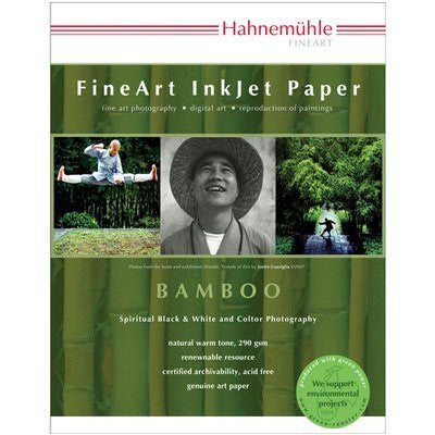 Hahnemuhle Fine Art Bamboo Fiber Natural White, Smooth Warm Tone Inkjet Paper, 290gsm, 8.5x11", 25 Sheets - Print-Scan-Present - Hahnemuhle - Helix Camera