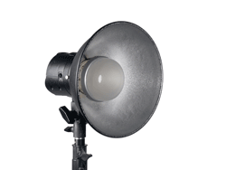 Norman 5E-RP 10" Studio reflector w/ RP1 Diffusion Dome - Lighting-Studio - Norman - Helix Camera