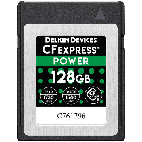 Delkin Power CFexpress Type B Memory Card - 128GB - Helix Camera