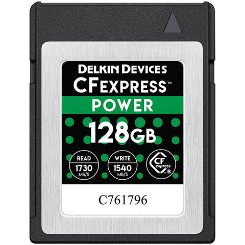 Delkin Power CFexpress Type B Memory Card - 128GB - Helix Camera