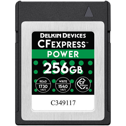 Delkin Power CFexpress Type B Memory Card - 256GB - Helix Camera