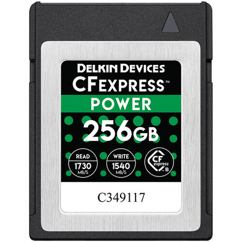 Delkin Power CFexpress Type B Memory Card - 256GB - Helix Camera