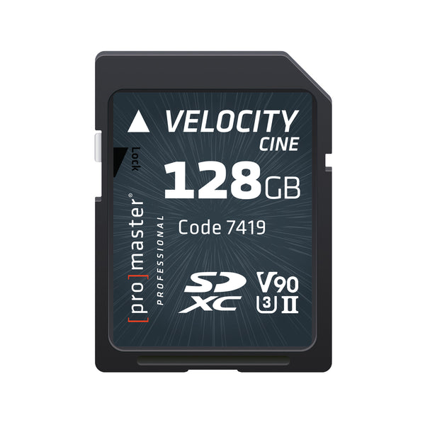ProMaster Velocity Cine 2000x SDXC - 128GB - Film-Memory - ProMaster - Helix Camera