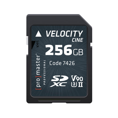 ProMaster Velocity Cine 2000x SDXC - 256GB - Film-Memory - ProMaster - Helix Camera