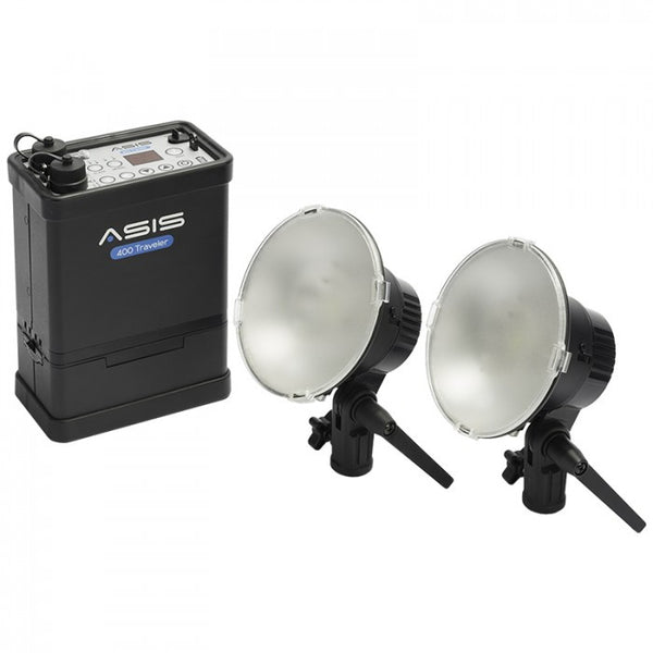 Asis 400 Traveler 2-Light & Li-Ion Battery Kit - Lighting-Studio - Asis - Helix Camera