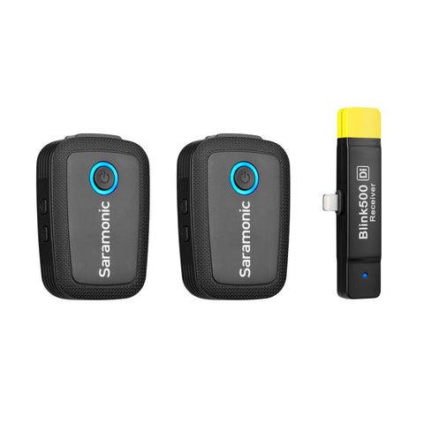Saramonic Blink 500 B4 2-Person Wireless Clip-On Mic System with Lavalier & Lightning Receiver for iPhone & iPad - Audio - Saramonic - Helix Camera