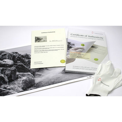 Hahnemuhle Certificate Of Authenticity - (A4) 25 sheet packs 10640397 - Print-Scan-Present - Hahnemuhle - Helix Camera