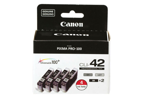 Canon CLI-42 Black & Gray Value Set - Print-Scan-Present - Canon - Helix Camera
