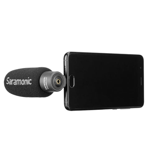 Saramonic SmartMic+ UC Compact Directional Microphone with USB-C Connector for Android Smartphones & Tablets - Audio - Saramonic - Helix Camera