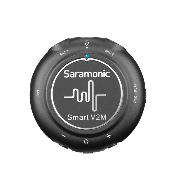 Saramonic Smart V2M Portable Interface with 2 Lavalier Microphones for Apple Lightning (iPhone/iPad), Android USB-C & Computers - Audio - Saramonic - Helix Camera