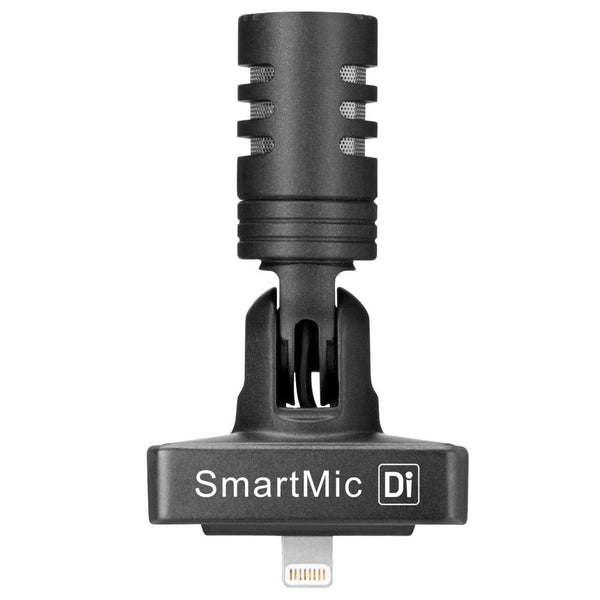 Saramonic SmartMic-Di Stereo Microphone with Lightning Connector for Apple iPhone & iPad with Built-In Headphone Output, Foam & Furry Windscreens - Audio - Discontinued - Helix Camera