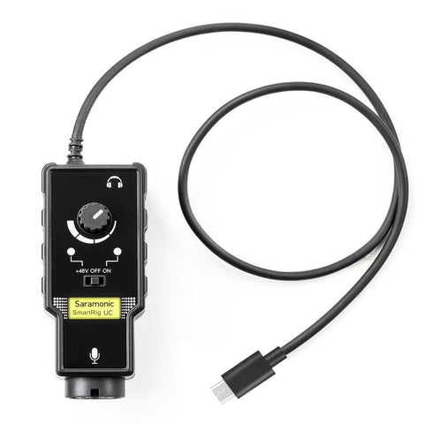 Saramonic SmartRig-UC Professional Audio Interface with XLR & 1/4"" Inputs for USB Type-C Android Smartphones & Tablets, PCs & more - Audio - Saramonic - Helix Camera