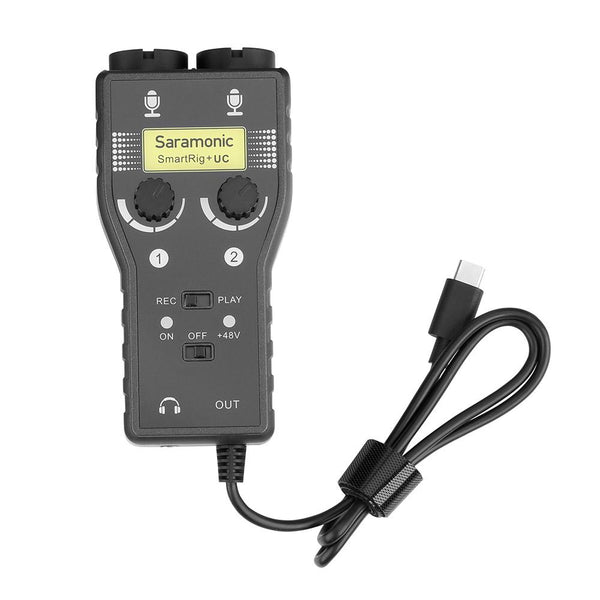 Saramonic SmartRig+UC Professional 2-Channel Audio Interface with XLR, 1/4"" & 1/8"" Inputs for USB Type-C Android Smartphones & Tablets, PCs & more - Audio - Saramonic - Helix Camera