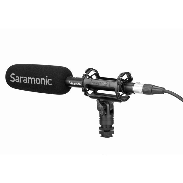 Saramonic SoundBird V1 Professional Supercardioid Shotgun Microphone with High-Pass Filter, -10dB Pad, Shock Mount, Foam Windscreen & Short XLR Output Cable - Audio - Saramonic - Helix Camera
