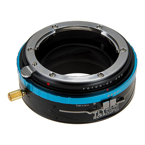 Fotodiox Pro TLT ROKR - Tilt / Shift Lens Mount Adapter for Nikon Nikkor F Mount G-Type D/SLR Lenses to Sony Alpha E-Mount Mirrorless Camera Body - Photo-Video - Fotodiox - Helix Camera