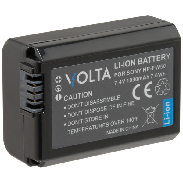 Volta FW50 1030mAh Rechargeable Battery for Sony Cameras - Photo-Video - Volta - Helix Camera
