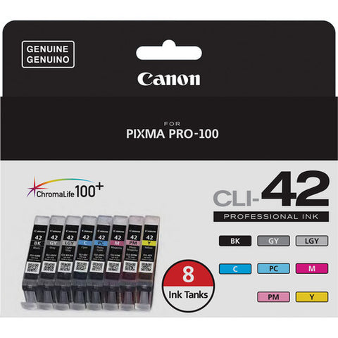 Canon CLI-42 8 INK SET 6384B007 - Print-Scan-Present - Canon - Helix Camera