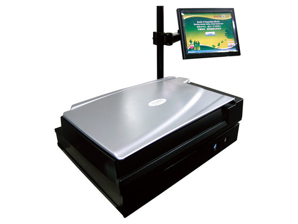 Plustek Kiosk Book Scanning Solution for Libraries (PLS-271-BBM21-C- E) - Print-Scan-Present - Plustek - Helix Camera 