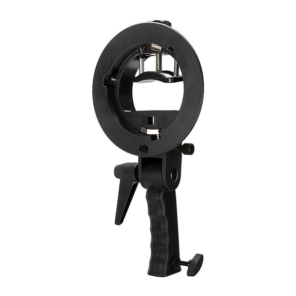 Fotodiox Pro Flash Bracket Holder with Handle for Speedlight Flash Guns and Bowen Mount Strobes - Photo-Video - Fotodiox - Helix Camera