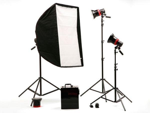 Speedotron 2403CX LV - 3 Light Flash System w/ 202VFC Light Units & 7" reflectors - No Case - Lighting-Studio - Speedotron - Helix Camera