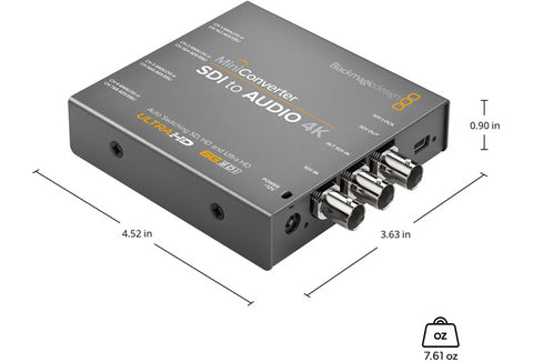 Blackmagic Mini Converter SDI to Audio 4K - Photo-Video - Blackmagic - Helix Camera