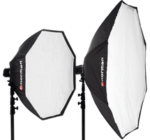 Norman OSB36 36" octagonal "Pop-Up" softbox w/ inner and outer diffusion panels - Lighting-Studio - Norman - Helix Camera